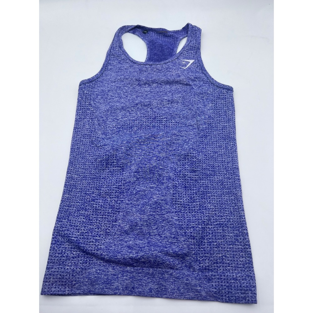 Gymshark Vital Seamless Racerback Tank Top Purple Marl Womens Size S Activewear